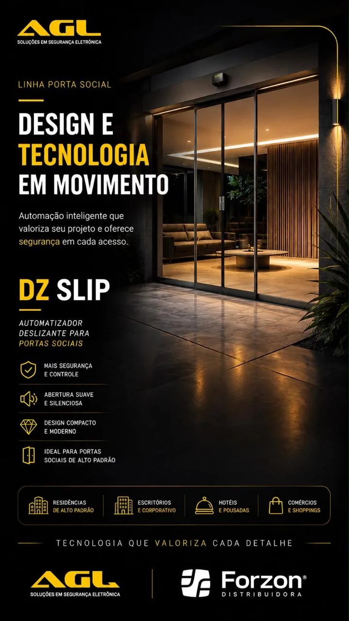 Campanha AGL DZ Slip para porta social na Forzon