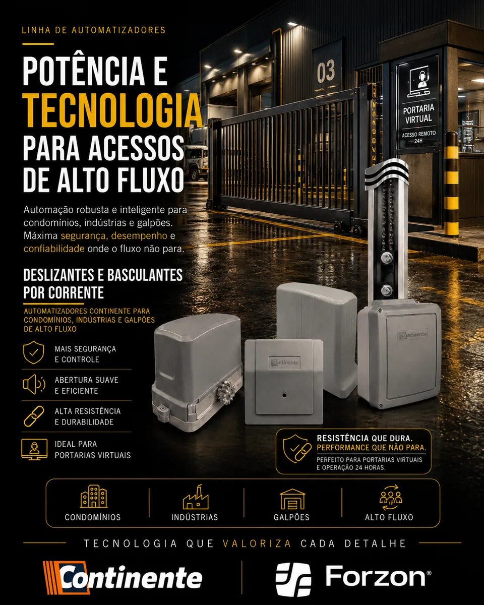 Campanha Continente e Forzon para automatizadores de alto fluxo